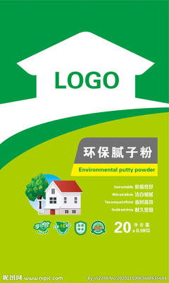 环保腻子粉袋图片